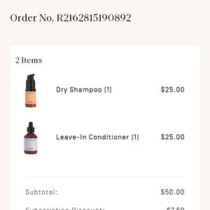 NIB PROSE leave in conditioner & dry shampoo